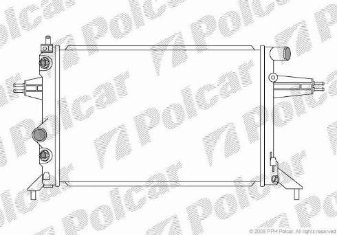 Polcar 550808-7 - Radiators, Motora dzesēšanas sistēma ps1.lv