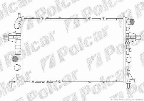 Polcar 550808A4 - Radiators, Motora dzesēšanas sistēma ps1.lv