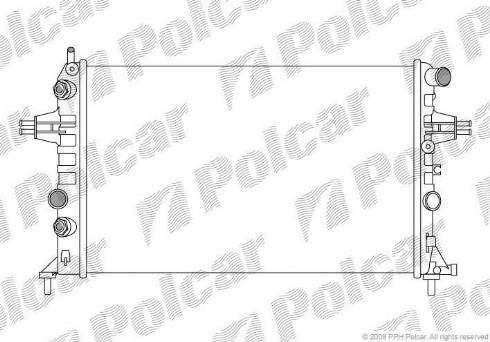 Polcar 550808A2 - Radiators, Motora dzesēšanas sistēma ps1.lv