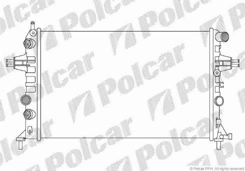 Polcar 550808B2 - Radiators, Motora dzesēšanas sistēma ps1.lv