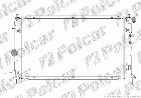 Polcar 551608-4 - Radiators, Motora dzesēšanas sistēma ps1.lv