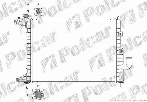 Polcar 5516088X - Radiators, Motora dzesēšanas sistēma ps1.lv