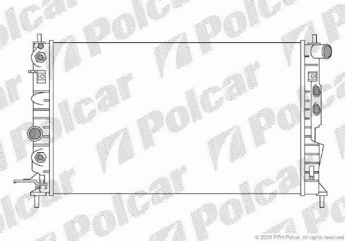 Polcar 5516083X - Radiators, Motora dzesēšanas sistēma ps1.lv