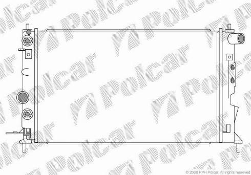 Polcar 551608-3 - Radiators, Motora dzesēšanas sistēma ps1.lv