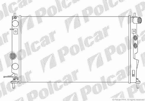 Polcar 551608A4 - Radiators, Motora dzesēšanas sistēma ps1.lv