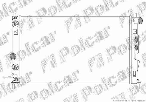 Polcar 551608A3 - Radiators, Motora dzesēšanas sistēma ps1.lv