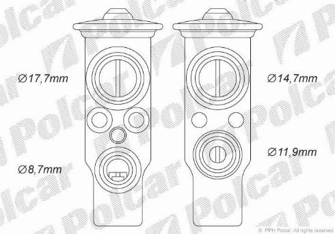 Polcar 5516KZ-2 - Izplešanās vārsts, Gaisa kond. sistēma ps1.lv