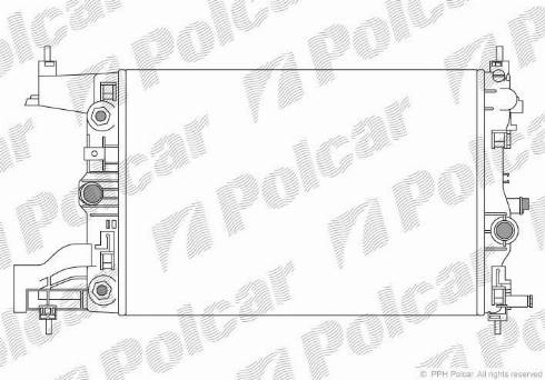 Polcar 551108-5 - Radiators, Motora dzesēšanas sistēma ps1.lv
