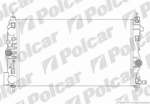 Polcar 5511086X - Radiators, Motora dzesēšanas sistēma ps1.lv