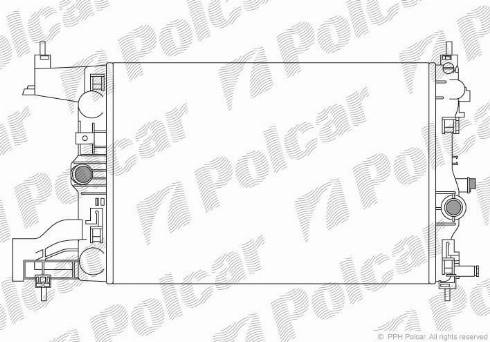 Polcar 551108-1 - Radiators, Motora dzesēšanas sistēma ps1.lv