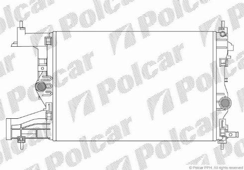 Polcar 5511083X - Radiators, Motora dzesēšanas sistēma ps1.lv