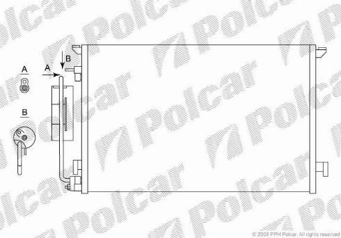 Polcar 5518K83X - Kondensators, Gaisa kond. sistēma ps1.lv