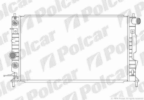 Polcar 551708-1 - Radiators, Motora dzesēšanas sistēma ps1.lv