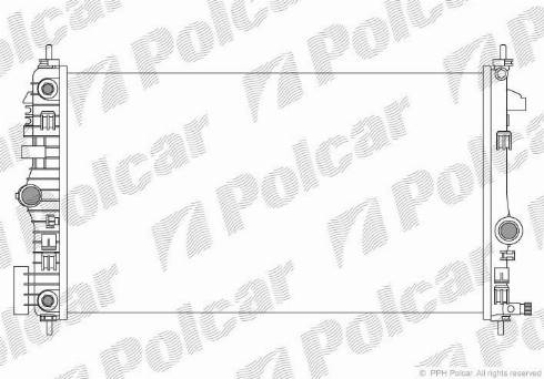 Polcar 5520084X - Radiators, Motora dzesēšanas sistēma ps1.lv