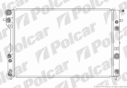 Polcar 5528082X - Radiators, Motora dzesēšanas sistēma ps1.lv