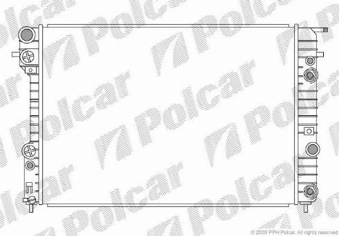 Polcar 552808-2 - Radiators, Motora dzesēšanas sistēma ps1.lv