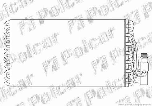 Polcar 5527P8-1 - Iztvaikotājs, Gaisa kondicionēšanas sistēma ps1.lv