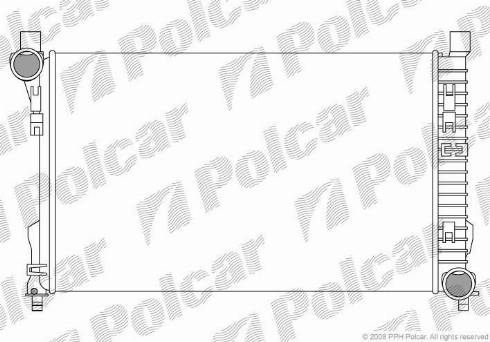 Polcar 5003081X - Radiators, Motora dzesēšanas sistēma ps1.lv