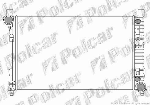 Polcar 5003082X - Radiators, Motora dzesēšanas sistēma ps1.lv