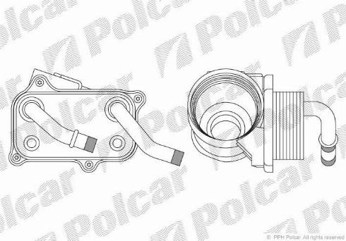 Polcar 5015L83X - Eļļas radiators, Motoreļļa ps1.lv