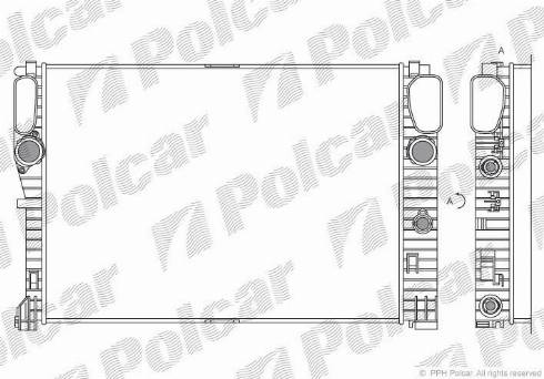 Polcar 501608-4 - Radiators, Motora dzesēšanas sistēma ps1.lv