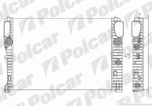 Polcar 501608-1 - Radiators, Motora dzesēšanas sistēma ps1.lv