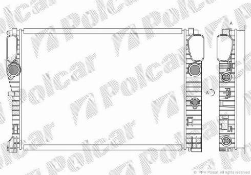 Polcar 5034081X - Radiators, Motora dzesēšanas sistēma ps1.lv