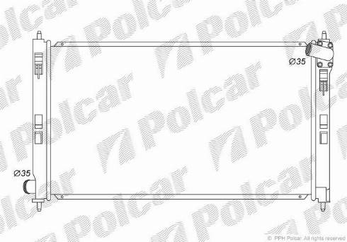 Polcar 5234081K - Radiators, Motora dzesēšanas sistēma ps1.lv