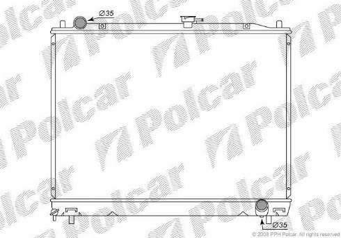 Polcar 5274081K - Radiators, Motora dzesēšanas sistēma ps1.lv