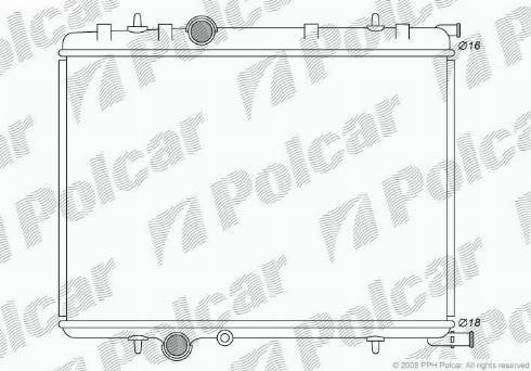 Polcar 5790082X - Radiators, Motora dzesēšanas sistēma ps1.lv