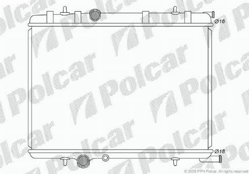 Polcar 579008-2 - Radiators, Motora dzesēšanas sistēma ps1.lv