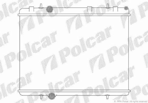 Polcar 579208-1 - Radiators, Motora dzesēšanas sistēma ps1.lv