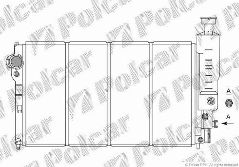 Polcar 574508-9 - Radiators, Motora dzesēšanas sistēma ps1.lv