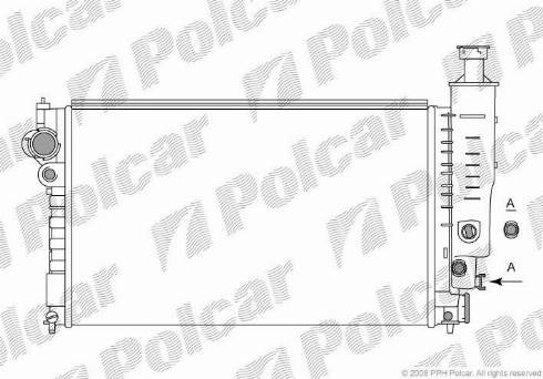 Polcar 5745085X - Radiators, Motora dzesēšanas sistēma ps1.lv