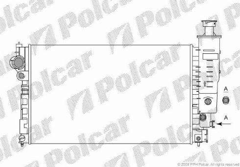 Polcar 574508-5 - Radiators, Motora dzesēšanas sistēma ps1.lv