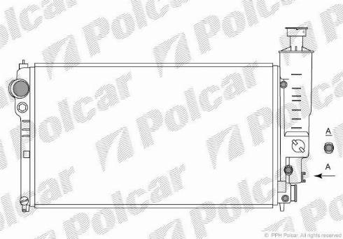 Polcar 5745080X - Radiators, Motora dzesēšanas sistēma ps1.lv