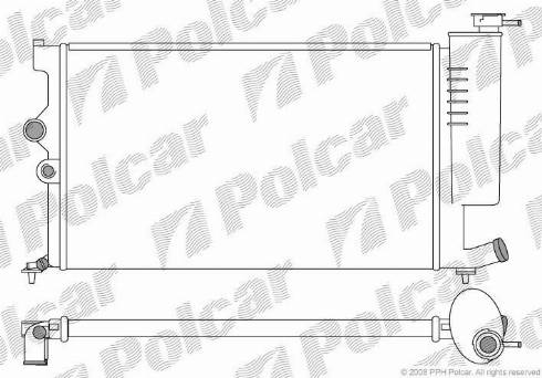 Polcar 5746081X - Radiators, Motora dzesēšanas sistēma ps1.lv