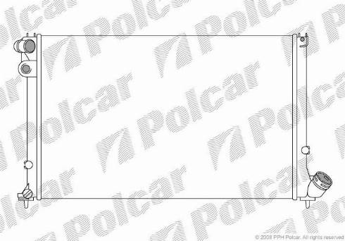 Polcar 574608-3 - Radiators, Motora dzesēšanas sistēma ps1.lv