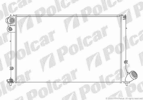 Polcar 5746082X - Radiators, Motora dzesēšanas sistēma ps1.lv