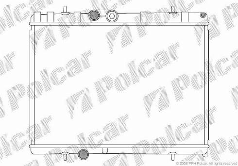 Polcar 574808-5 - Radiators, Motora dzesēšanas sistēma ps1.lv