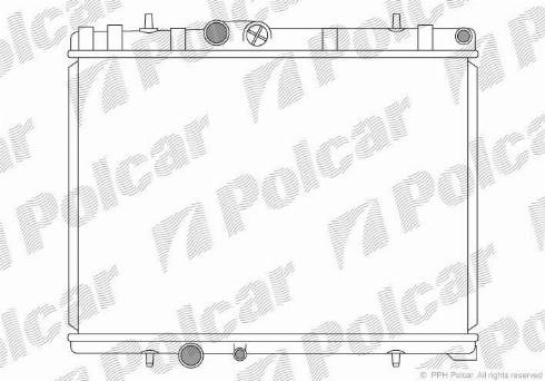 Polcar 574808-7 - Radiators, Motora dzesēšanas sistēma ps1.lv