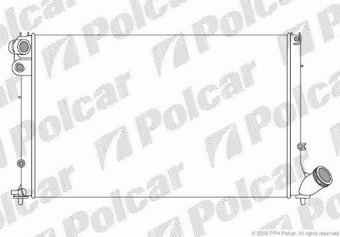 Polcar 5747081X - Radiators, Motora dzesēšanas sistēma ps1.lv