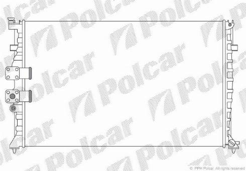 Polcar 575008A1 - Radiators, Motora dzesēšanas sistēma ps1.lv