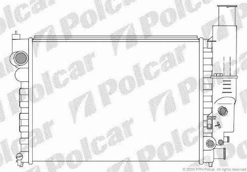 Polcar 5765081X - Radiators, Motora dzesēšanas sistēma ps1.lv