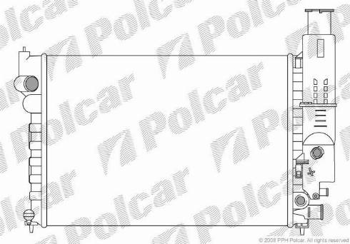 Polcar 576508-1 - Radiators, Motora dzesēšanas sistēma ps1.lv