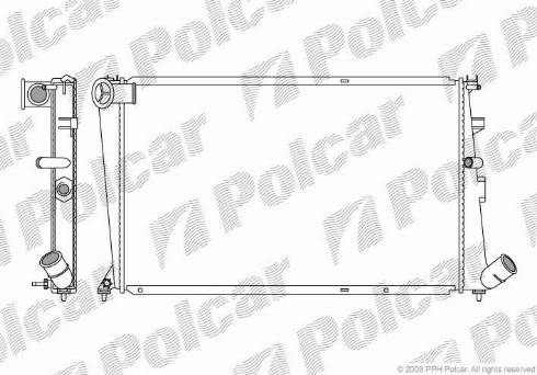 Polcar 5765082X - Radiators, Motora dzesēšanas sistēma ps1.lv