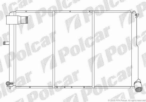 Polcar 5765087X - Radiators, Motora dzesēšanas sistēma ps1.lv