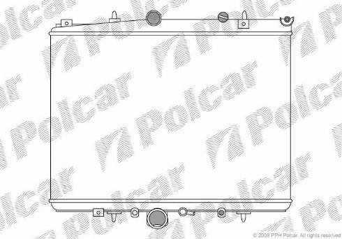 Polcar 5766081X - Radiators, Motora dzesēšanas sistēma ps1.lv