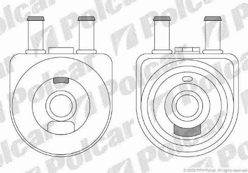 Polcar 5704L8-1 - Eļļas radiators, Motoreļļa ps1.lv