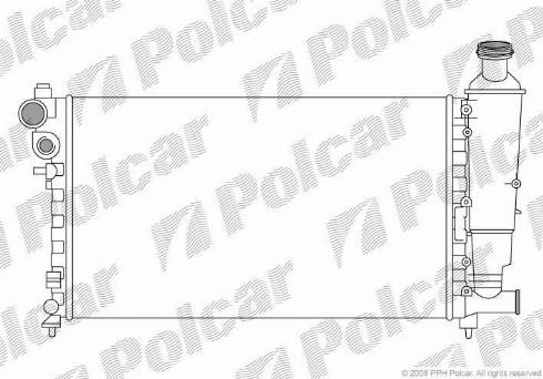 Polcar 5706085X - Radiators, Motora dzesēšanas sistēma ps1.lv